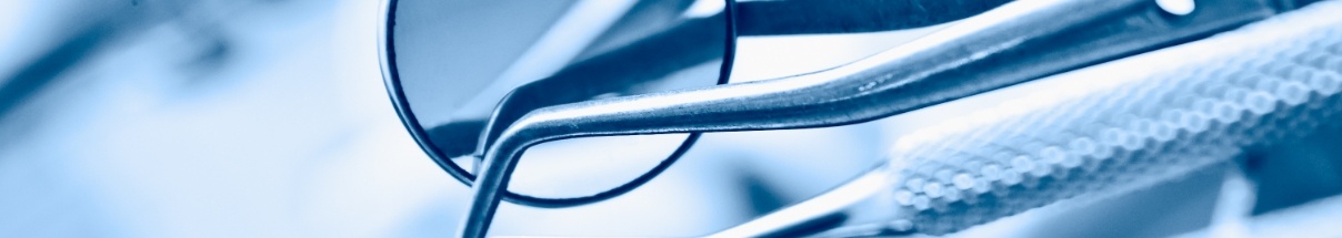 Close up of dental mirror