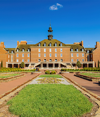 Outside view of dental school building